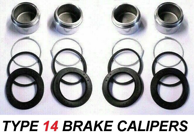 FRONT BRAKE CALIPER PISTONS & SEALS (Triumph Herald) (Type 14 Calipers)